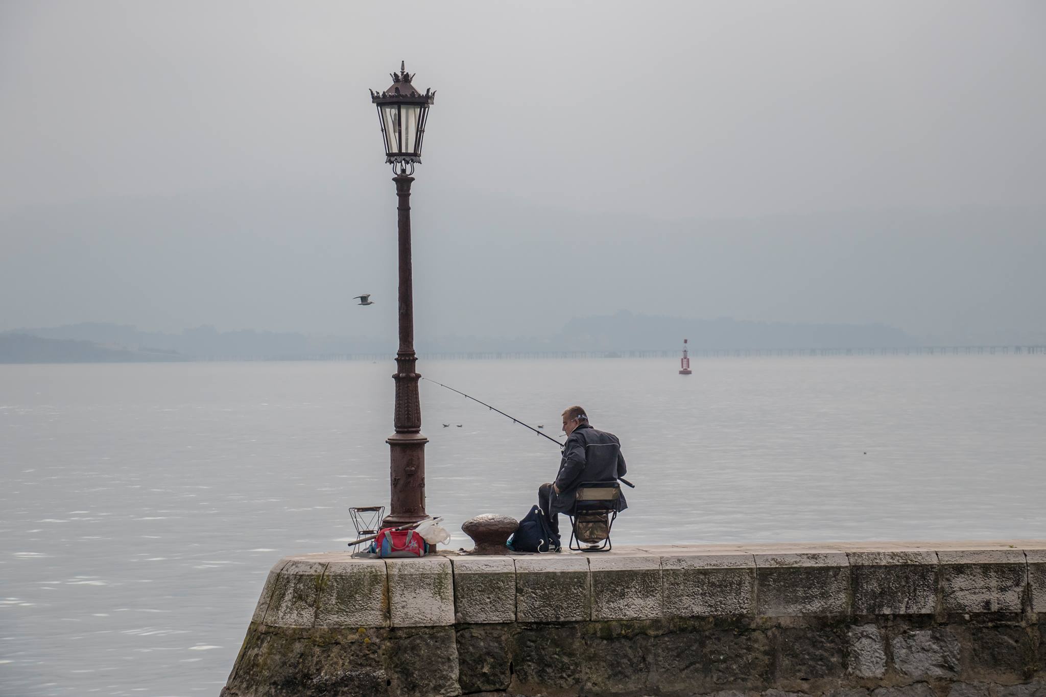 Pescador en Santander